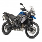 Triumph Tiger XCX Caspian Blue Front 3 quarter