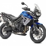 Triumph Tiger XRx Caspian Blue Front 3 quarter